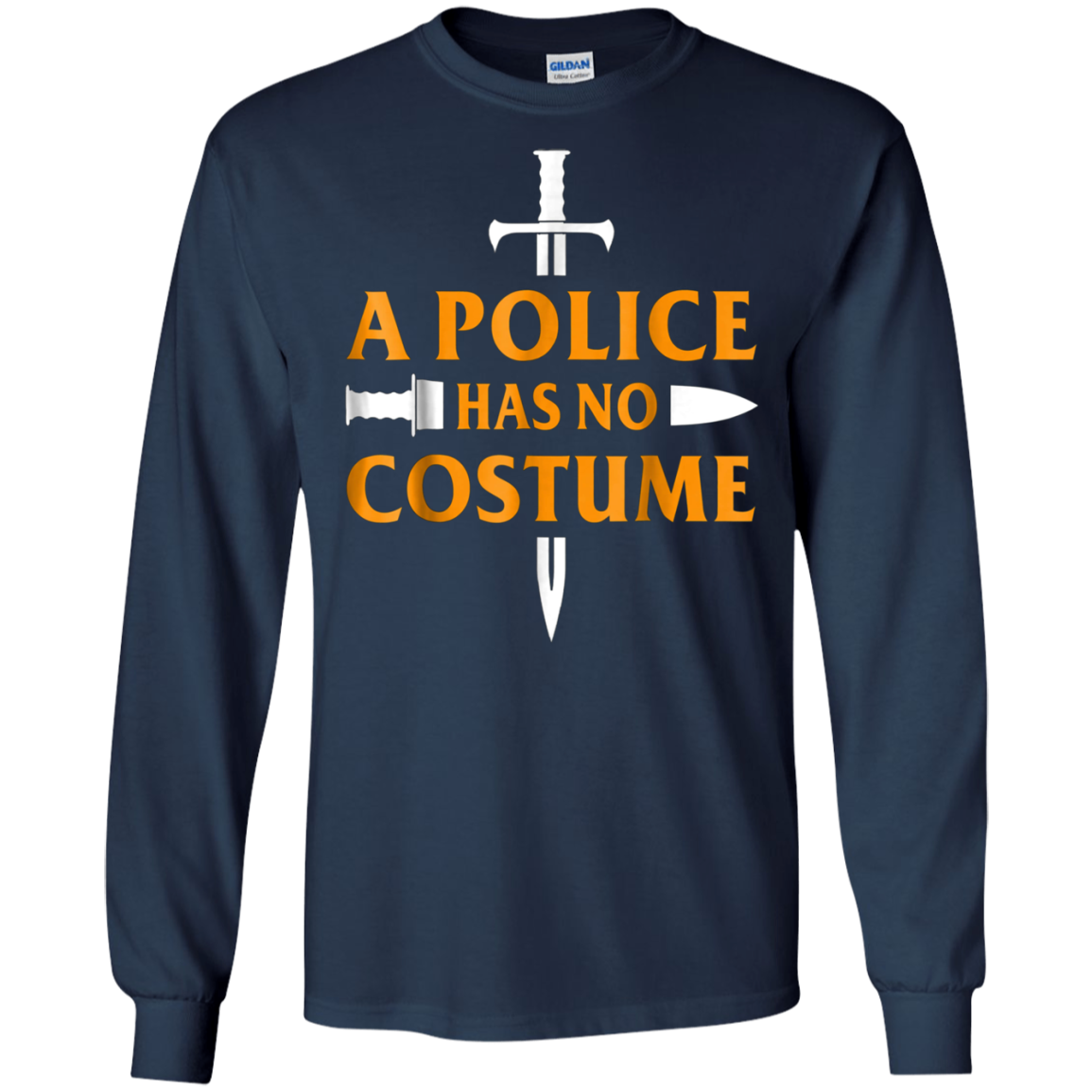 A Police Has No Costume Funny Halloween T-Shirt