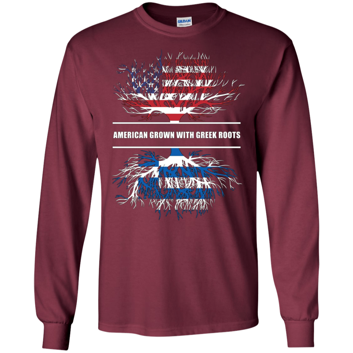 American Grown With Greek Roots T-Shirt Great Gift Tee