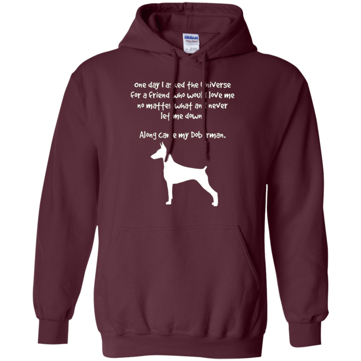 Along Came My Doberman Fun T-Shirt For Dog Lovers