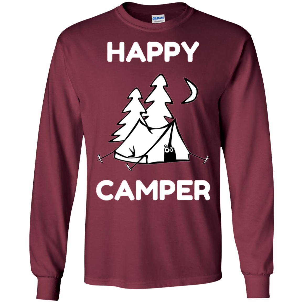 Funny Happy Camper Shirt for Kids, Men, Women, Toddler