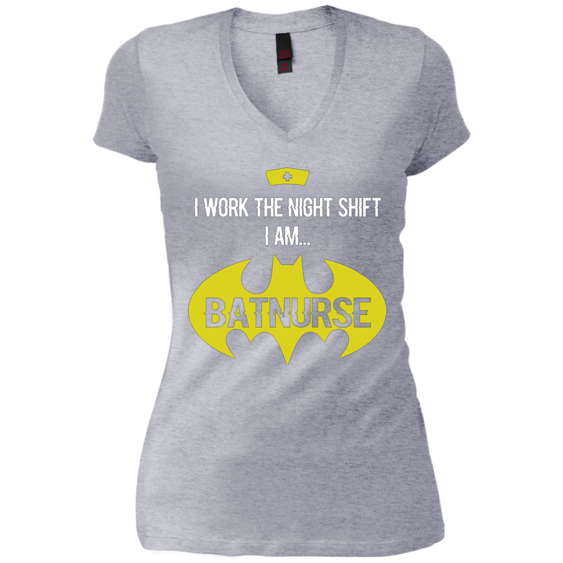 Adult Nurse T-Shirt Am Bat Nurse I Work The Night Shift Shirt