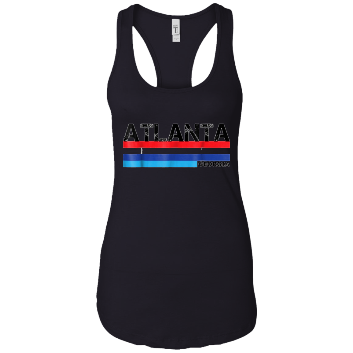 Atlanta, Georgia 1980s Vintage Style USA Colours T Shirt