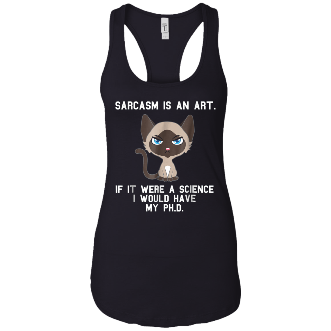 Sarcasm is an art...Funny cute sarcastic cat t-shirt