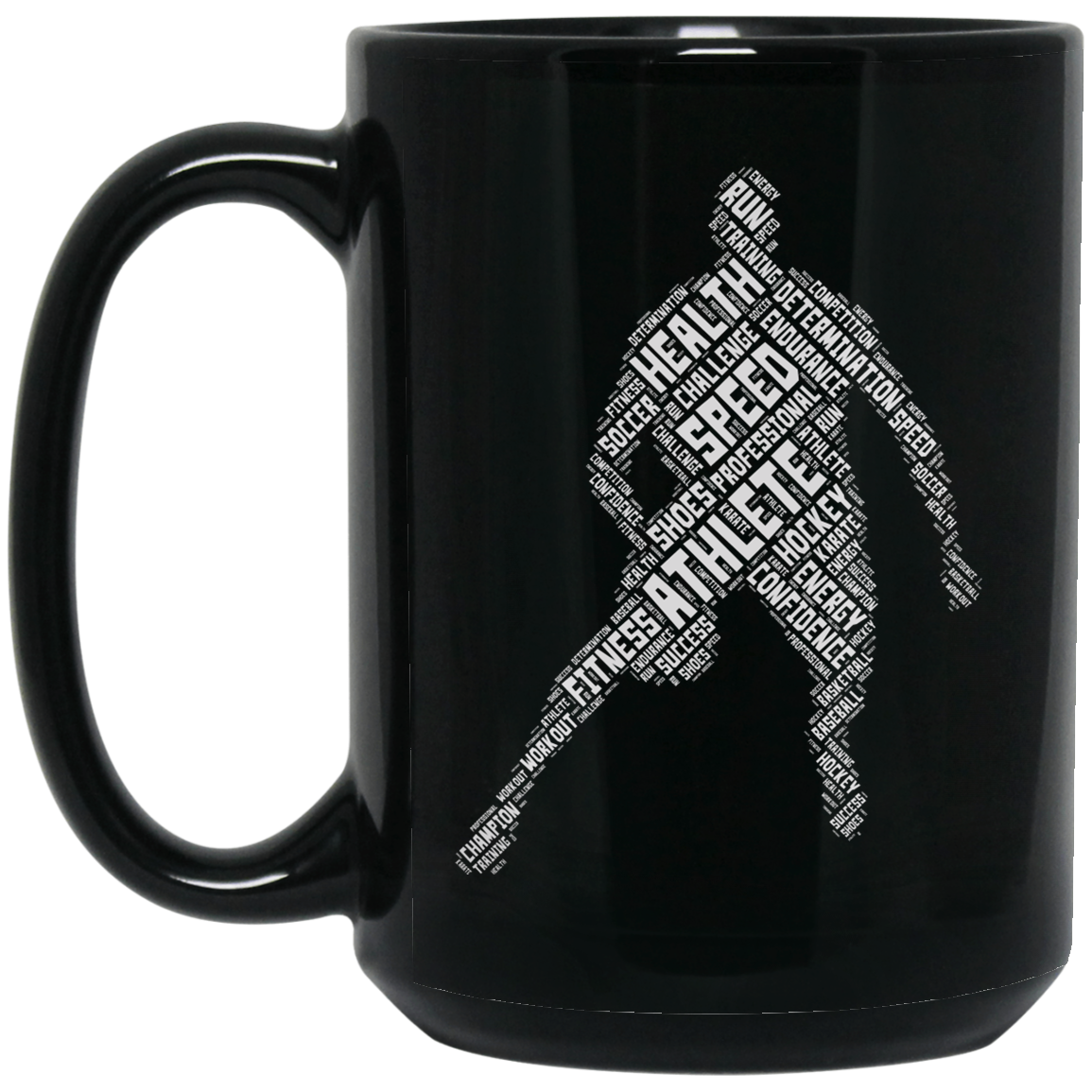 Athlete Gym Fitness Sports T-shirt Word Cloud