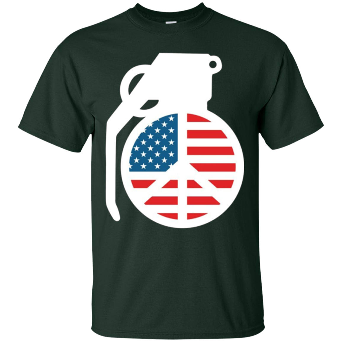 America Peace Grenade - Military Freedom Shooting Gun TShirt