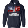 Image of Always Remember 9/11 Memorial USA Flag Patriot Day Tee