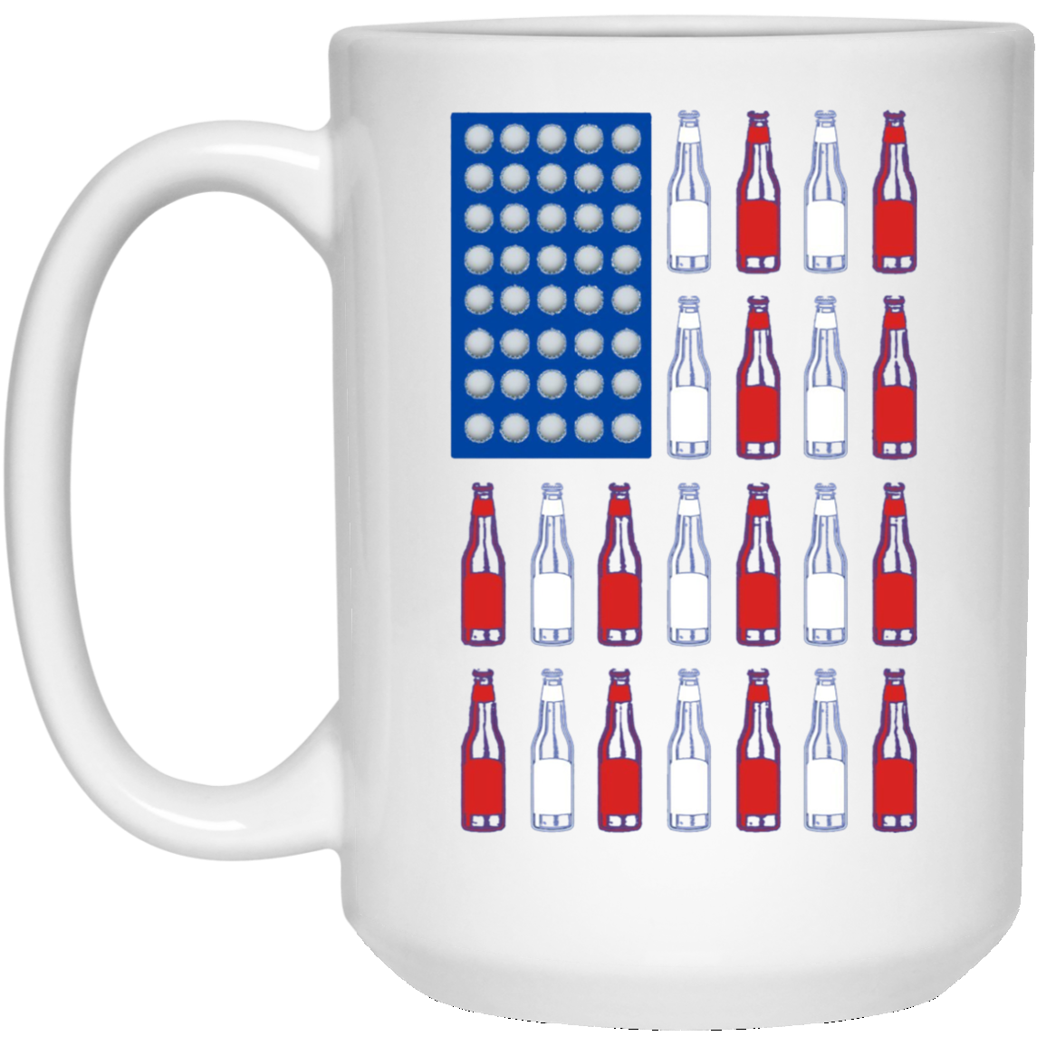 American Beer Pong Flag 4th of July Drinking Long Sleeve