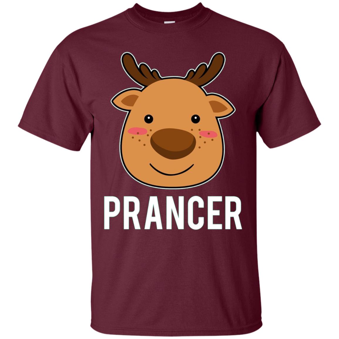 Santa Reindeer Prancer T-Shirt Christmas Group Costume Tee