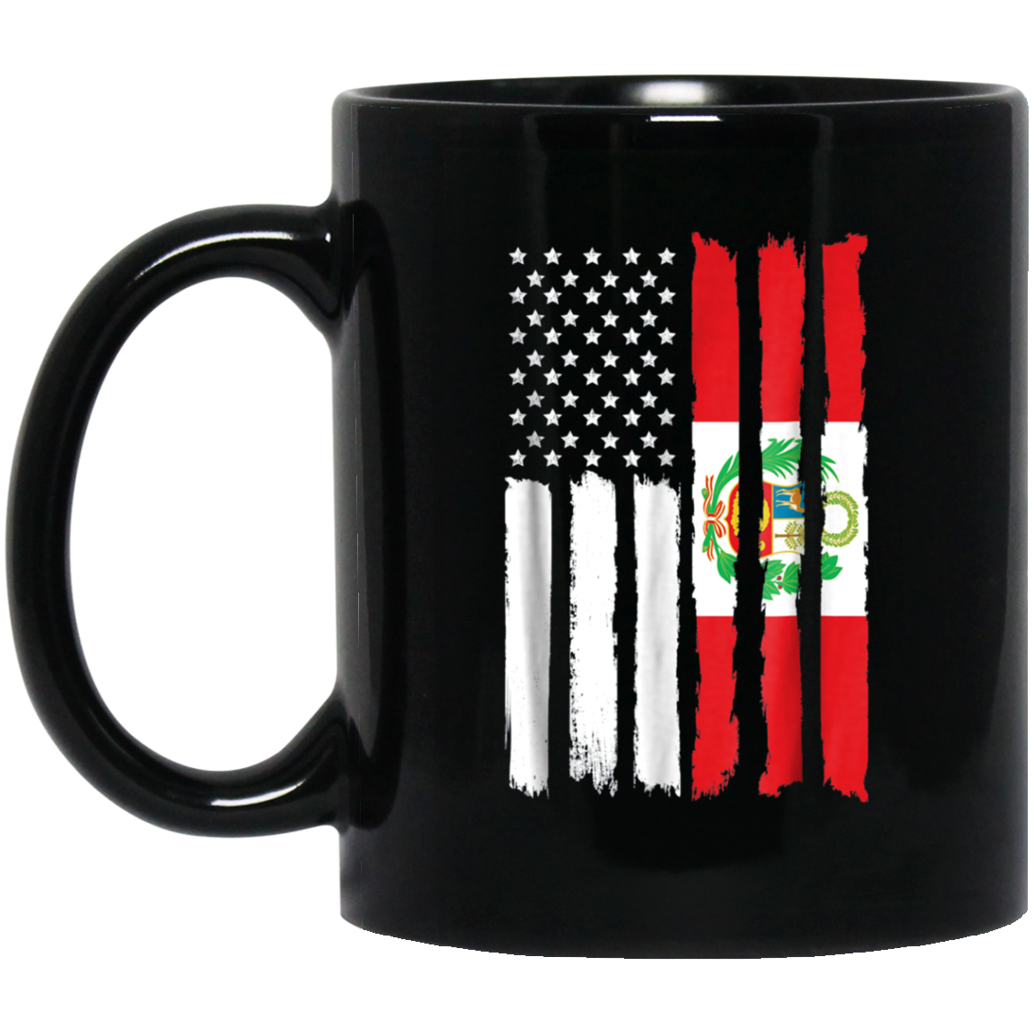 American Peru Patriotic Flag T-shirt