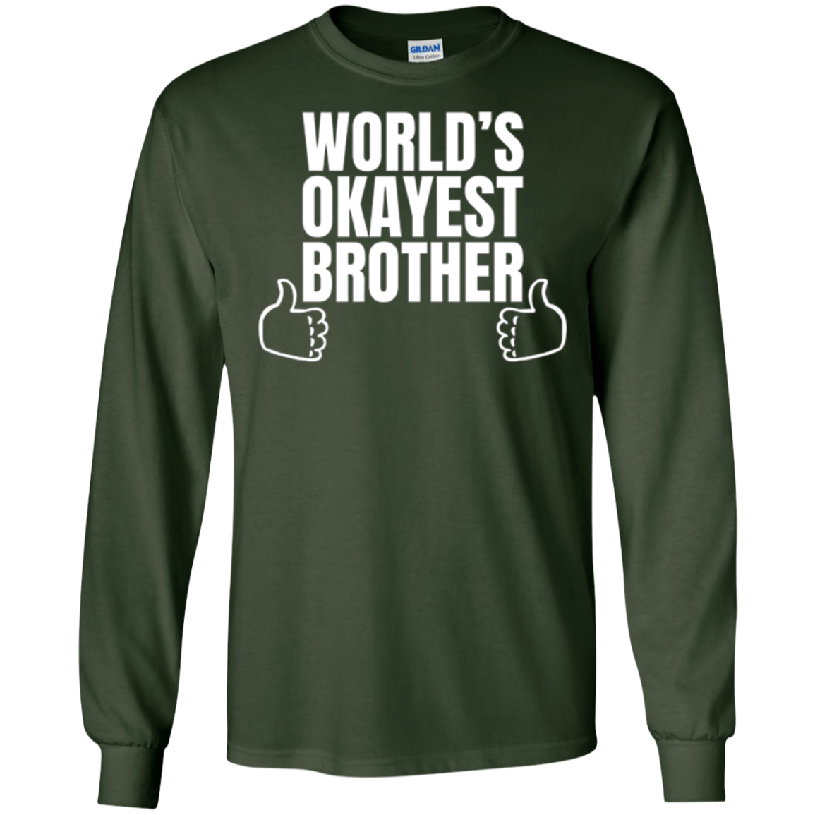 Adult World's Okayest Brother Funny Siblings tee for Brother