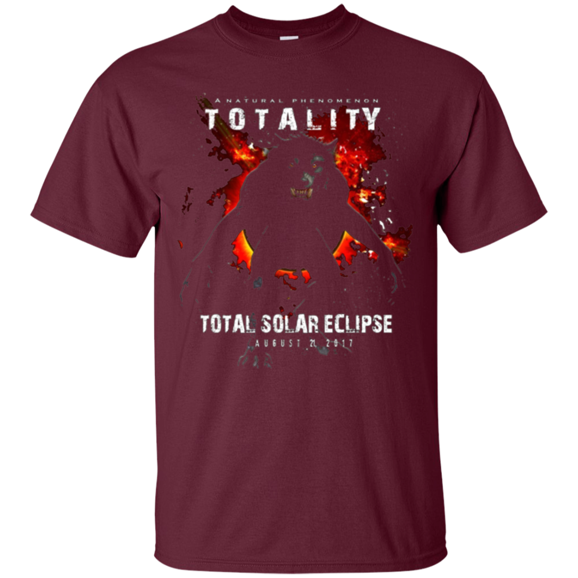 A solar-eclipse WEREWOLF Sun, Moon and Earth T Shirt