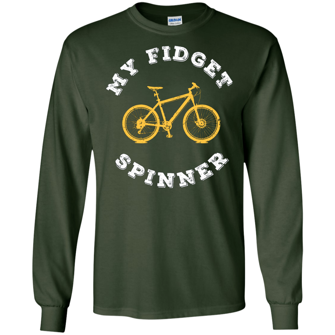 Bike Lover Funny Tshirt - My Fidget Spinner Tee Shirt