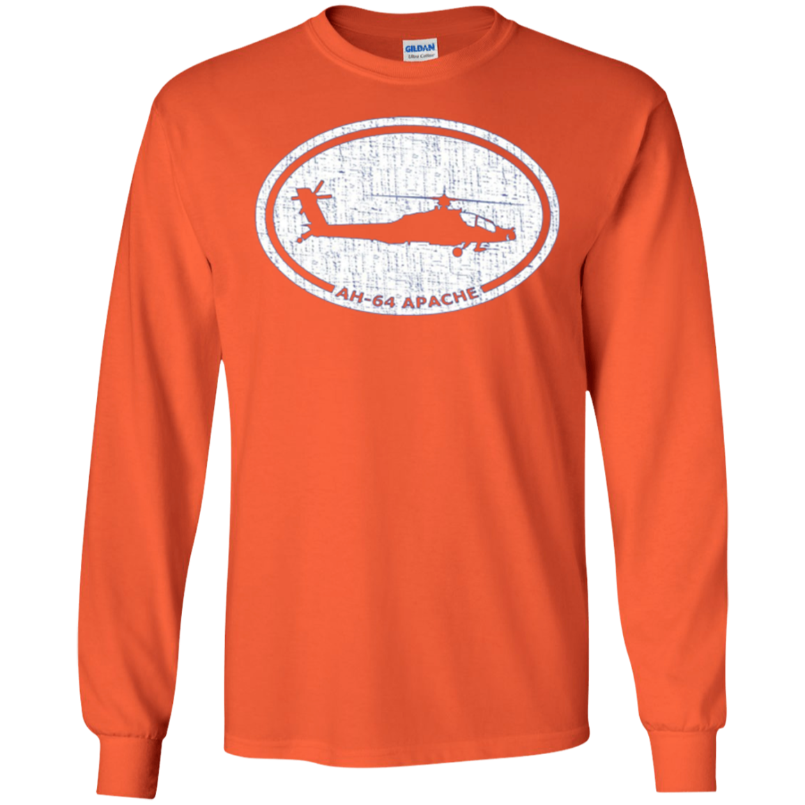 AH-64 Apache Attack Helicopter Long Sleeve T-Shirt