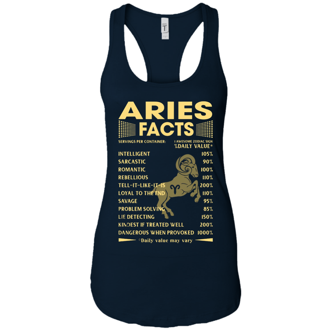 Aries Facts Zodiac T-shirt
