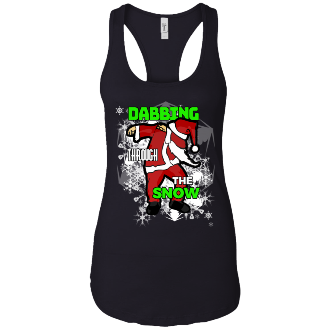 Santa Dabbing Through The Snow Cute Christmas Tee Shirt