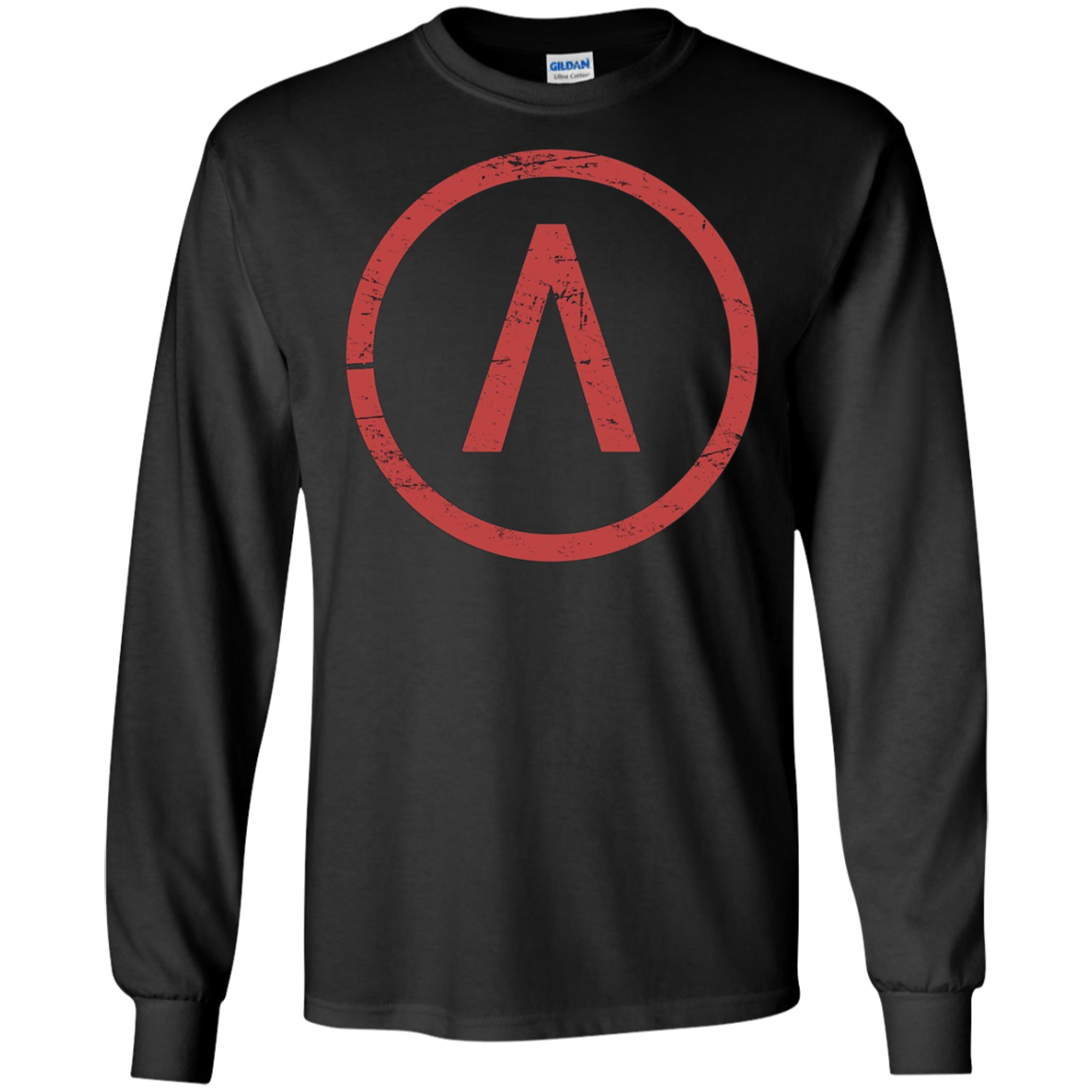 Ancient Greece Spartan Lambda Distressed T-Shirt