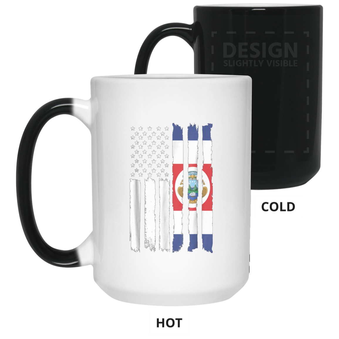 American Costa Rica Patriotic Flag T-shirt