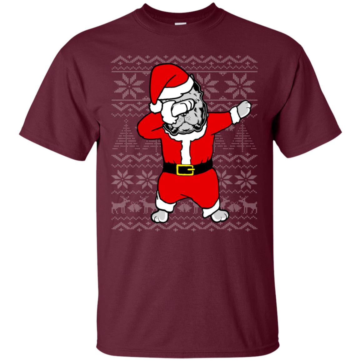 American Bully Dabbing Santa Claus Xmas