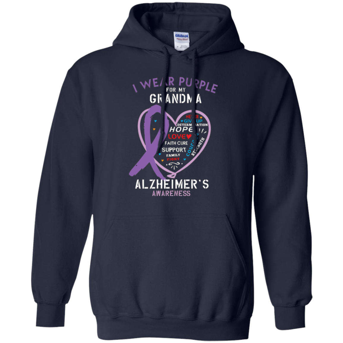 Alzheimer Support Shirt Awareness Month Purple Grandma