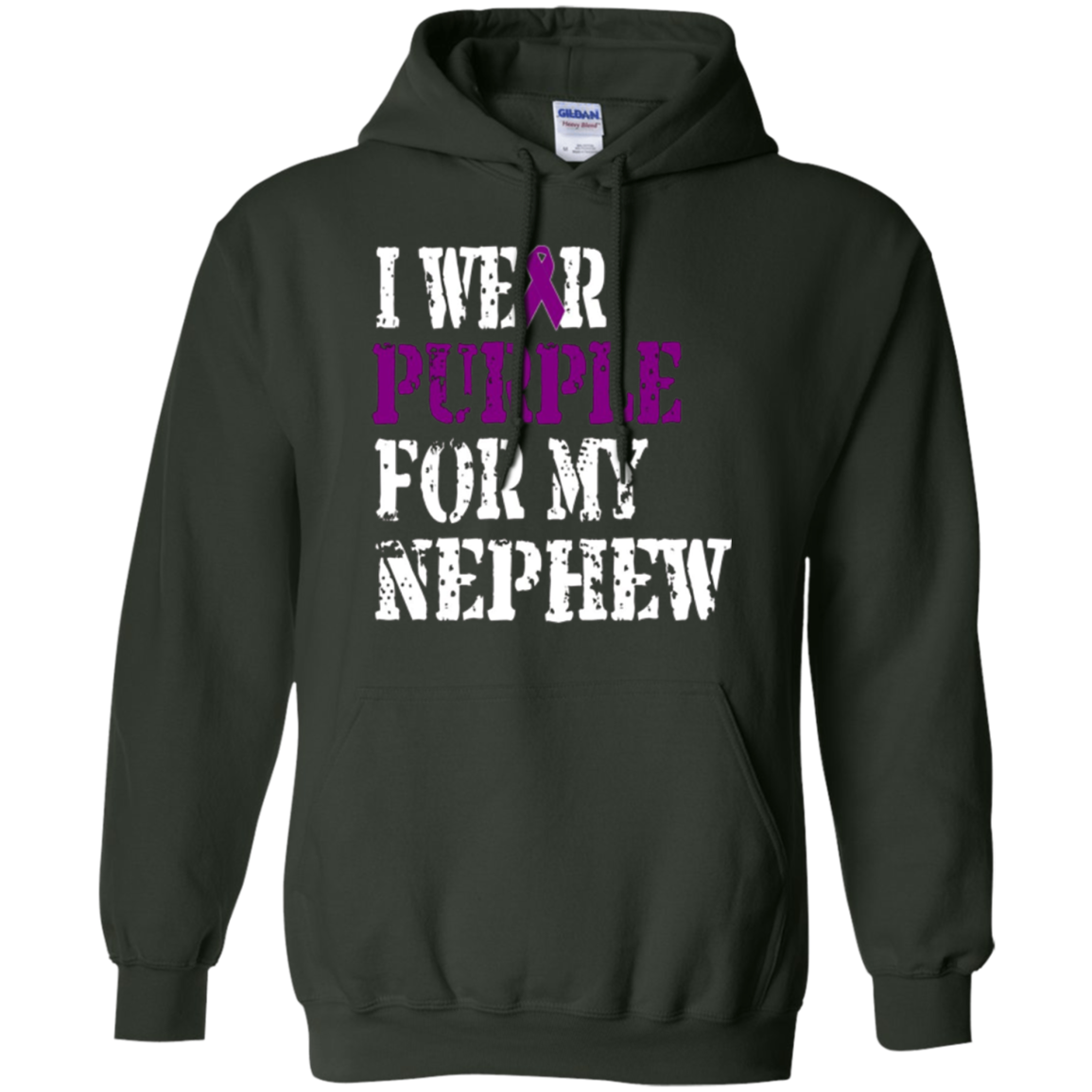 Alzheimer's Awareness T-Shirt I Wear Purple For My Nephew