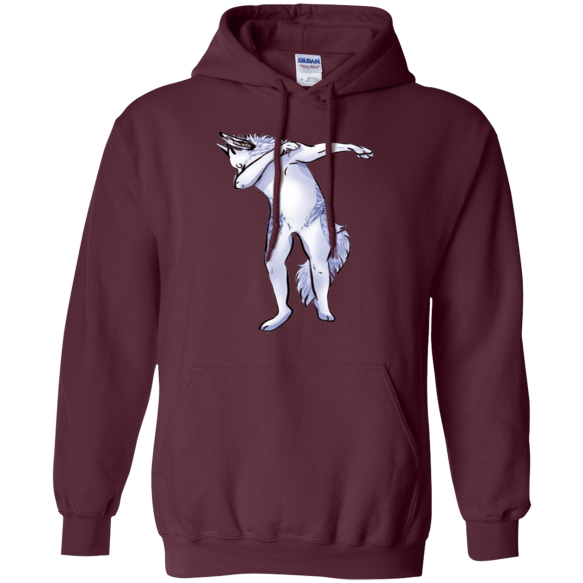 Wolf Cute Dabbing T-Shirt Funny Dab Dance Gift Shirt