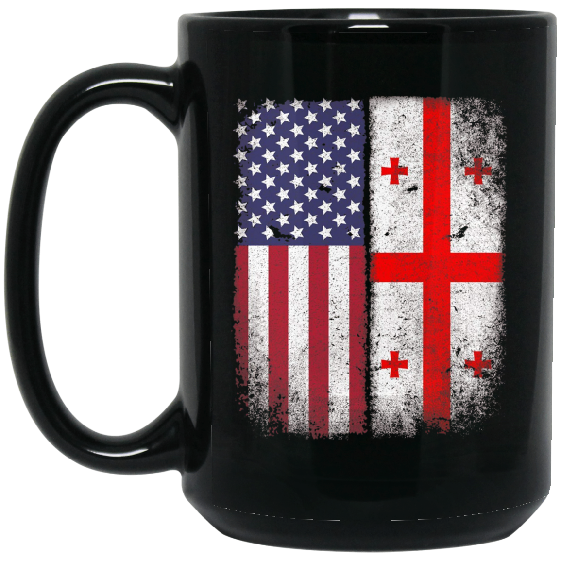 American Georgian Flag T-shirt Georgia Republic Country