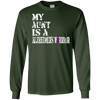 Image of Alzheimer's Awareness Tshirt For Aunts Purple Ribbon Tee