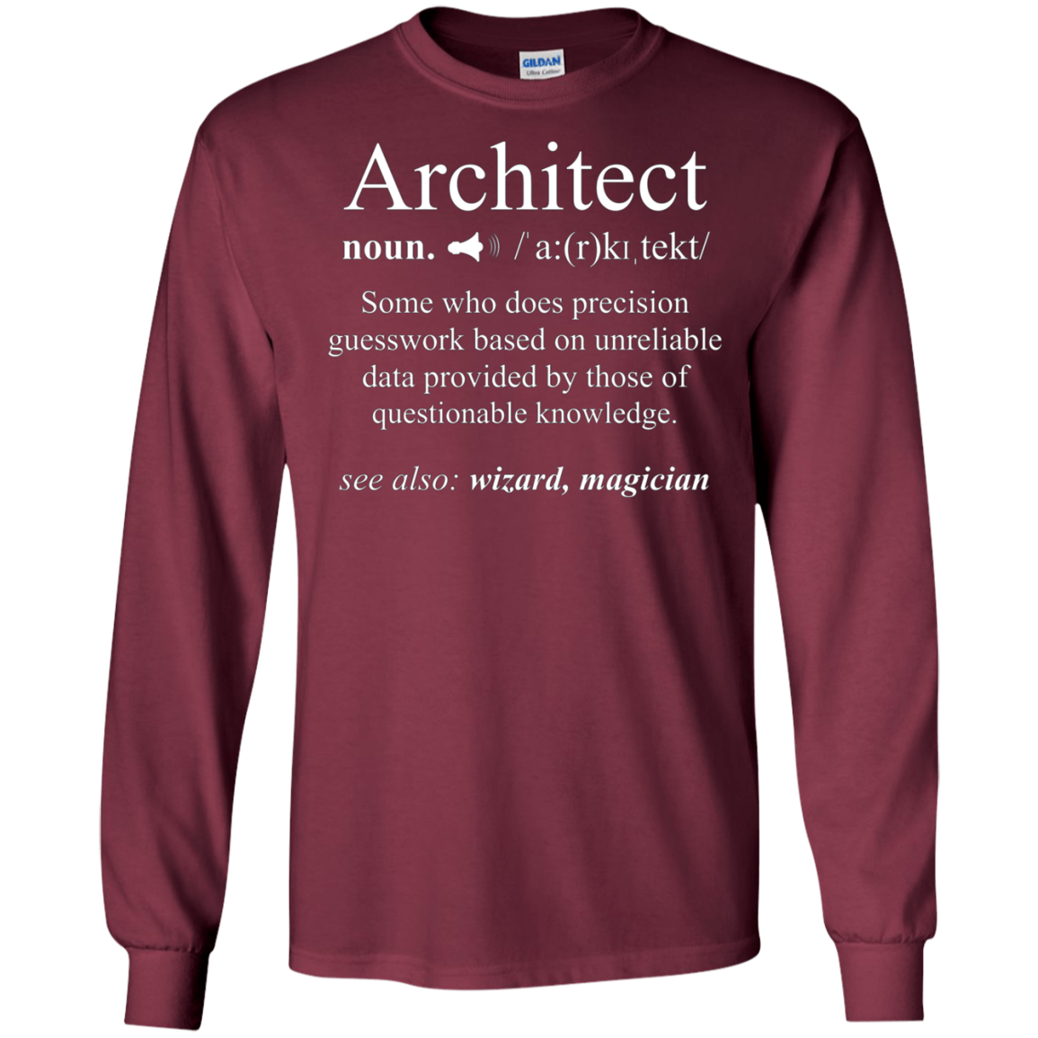 Architect Definition T-Shirt - Funny Cool Architecture Gift