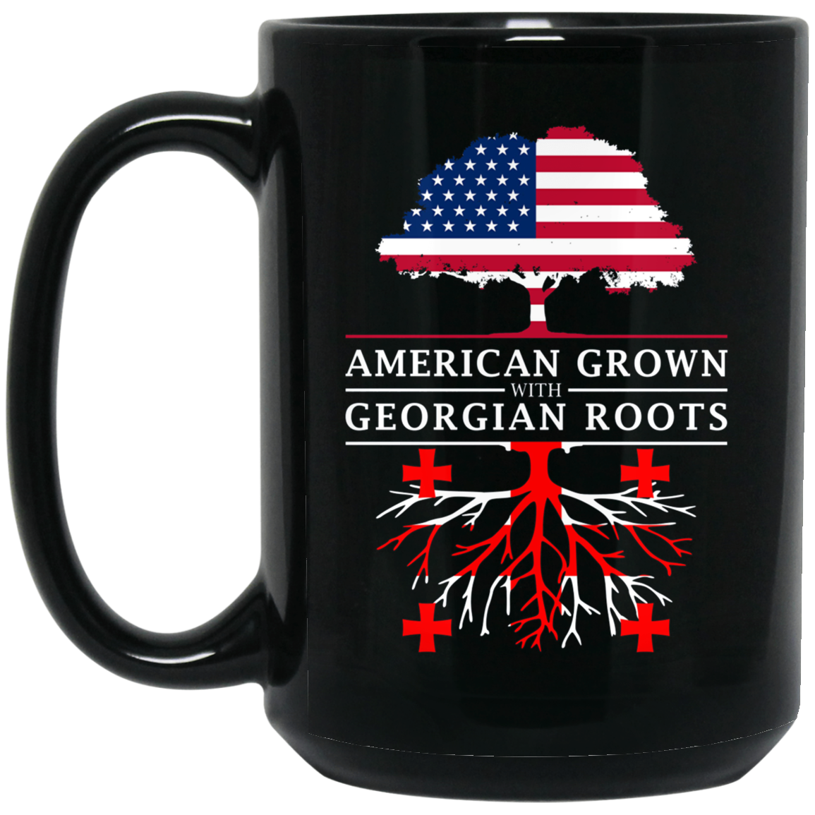 American Grown with Georgian Roots - Georgia T-Shirt