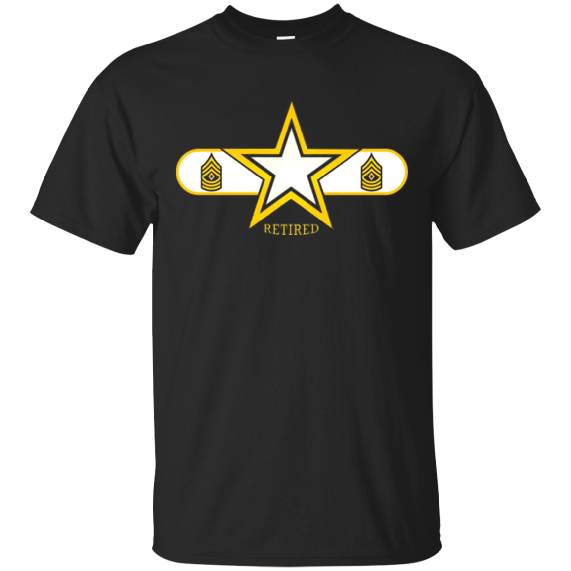 Army First Sergeant Retired Star T-Shirt