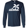 Image of Aloha Palm Tree Simple Long Sleeve T-shirt