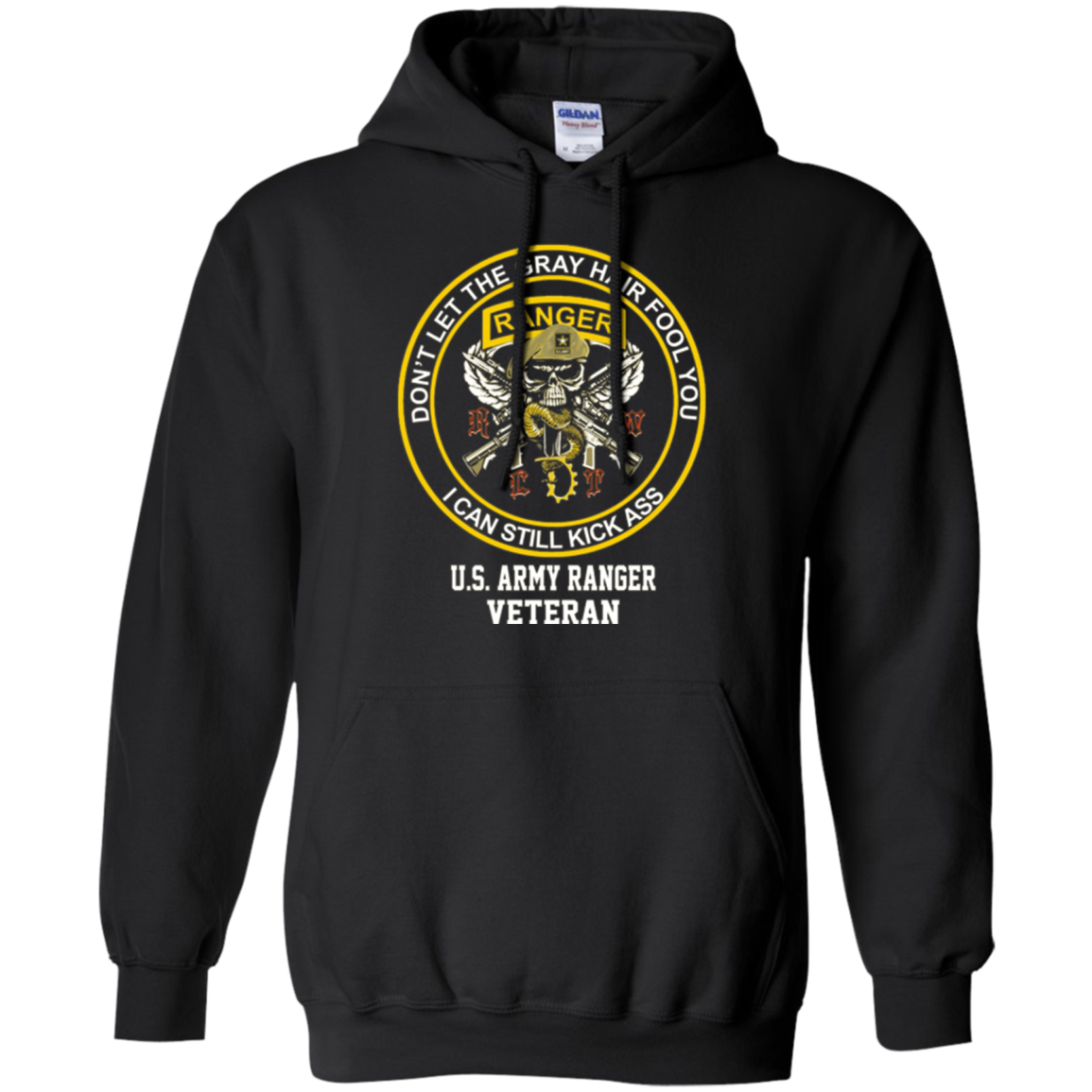 Army Ranger shirt- Don't let the gray hair fool you