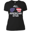 Image of America 4th of July Patriot Sunglass USA Flag Cool T-shirt