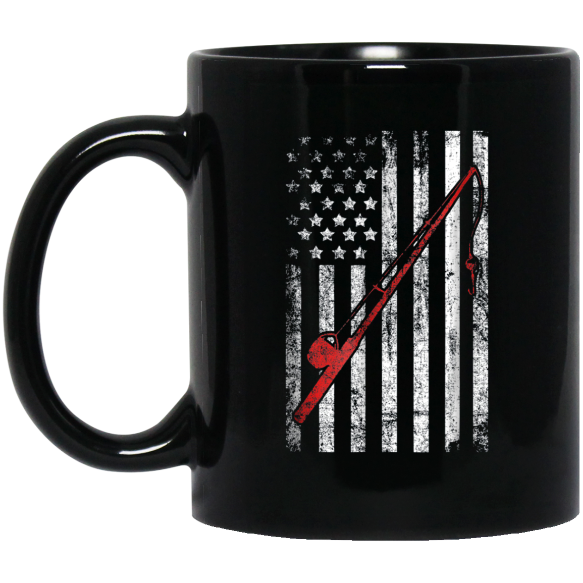 American Flag Patriotic Fishing T shirt