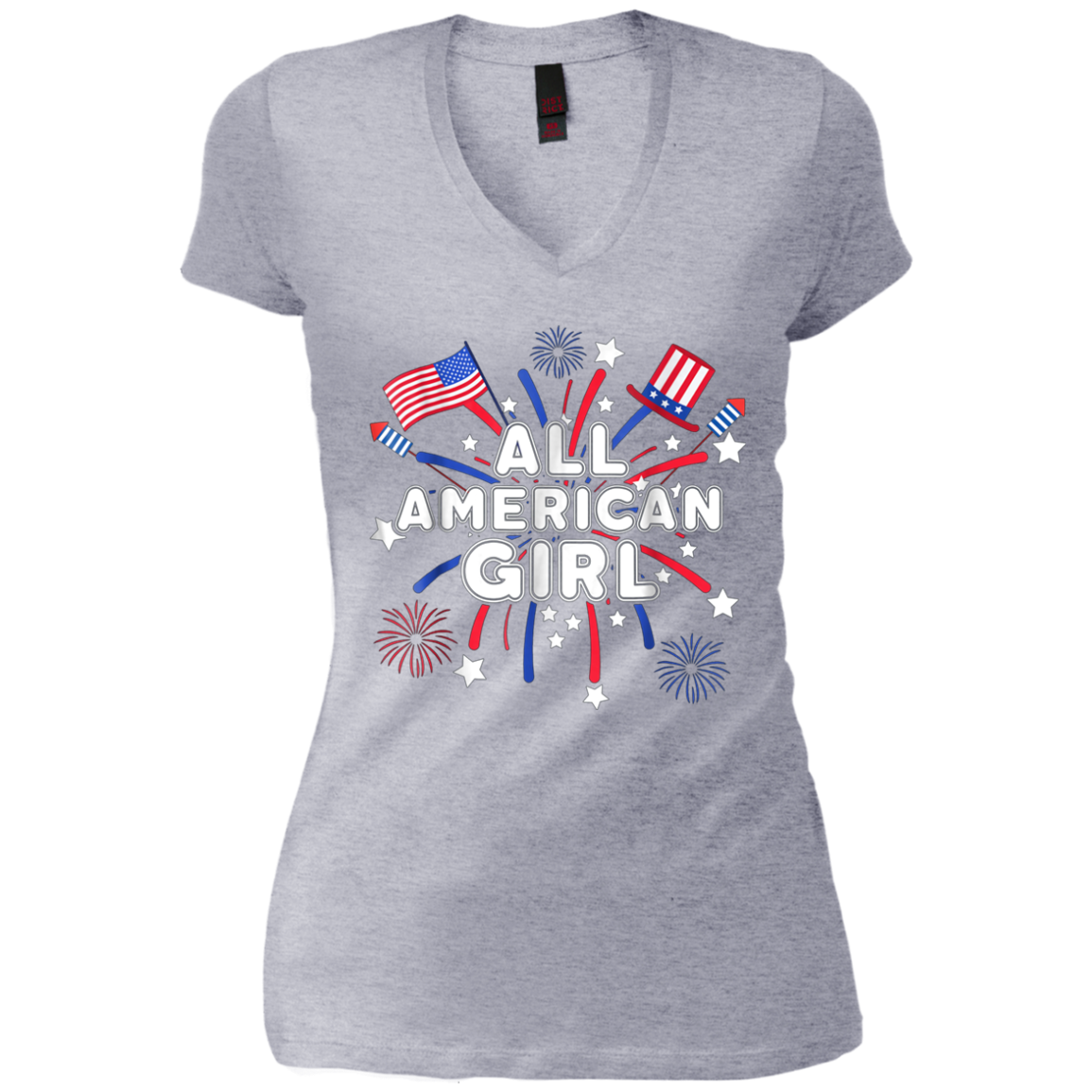 All American Girl Cute Patriotic 4th Of July T-Shirt