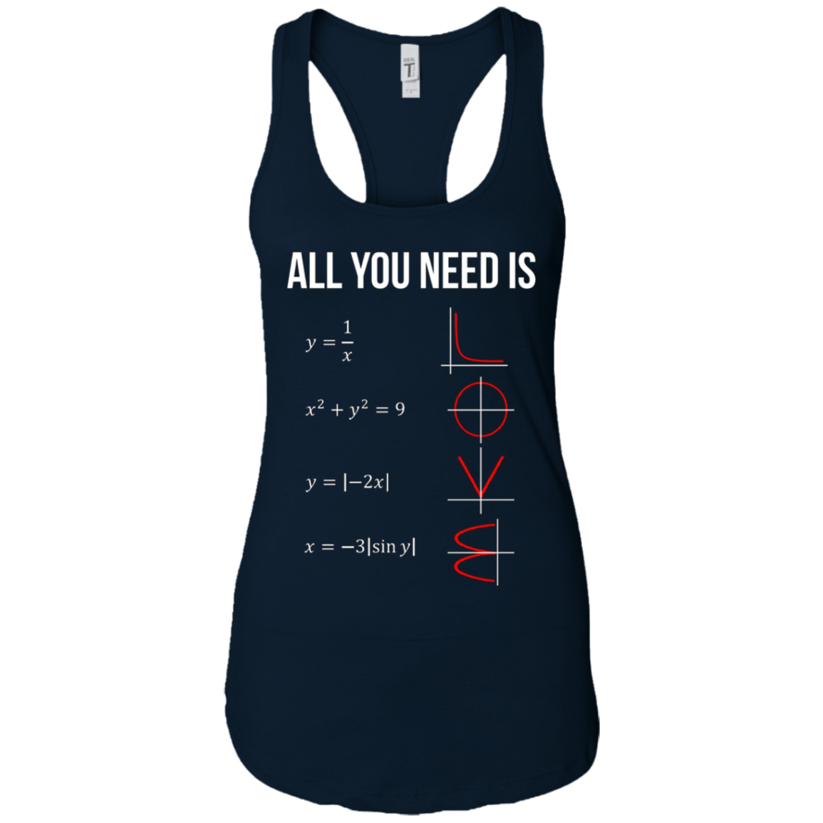 All You Need Is Love Math T-shirt