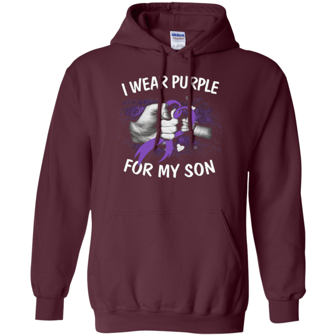 Alzheimer Awareness, I Wear Purple For My Son T-Shirt