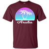 Image of Aruba Souvenir TShirt Tropical Palm Tree Beach Travel Gift