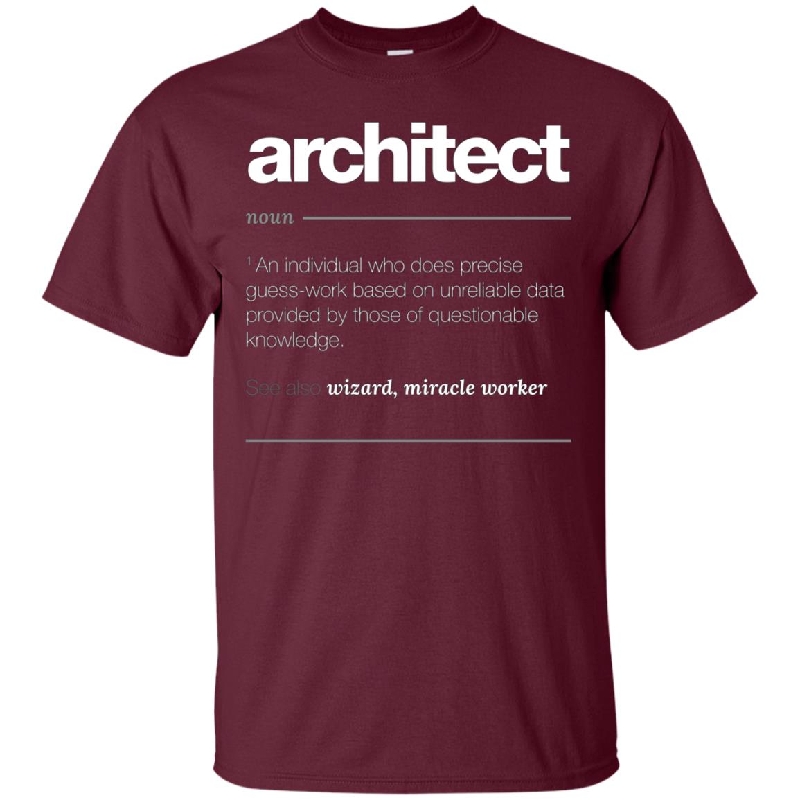 Architect Definition T Shirt - Funny Job Gift Tee