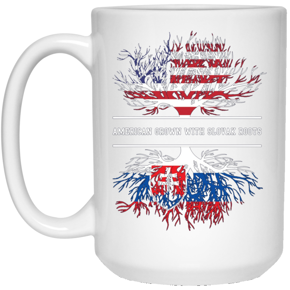 American Grown With Slovak Roots T-Shirt Slovakia Tee
