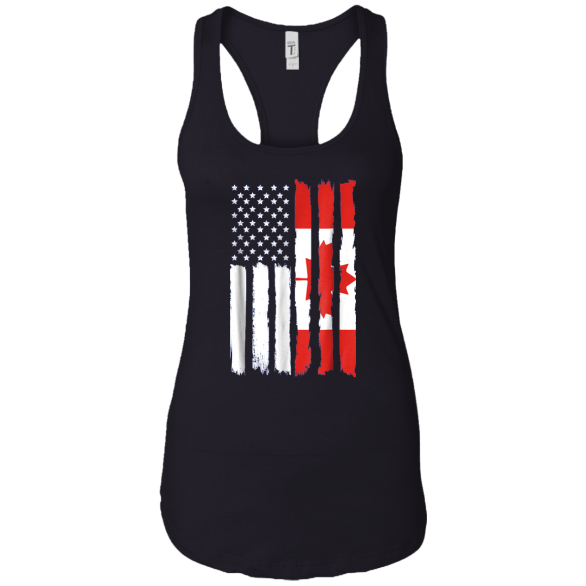 American Canadian Patriotic Flag T-shirt