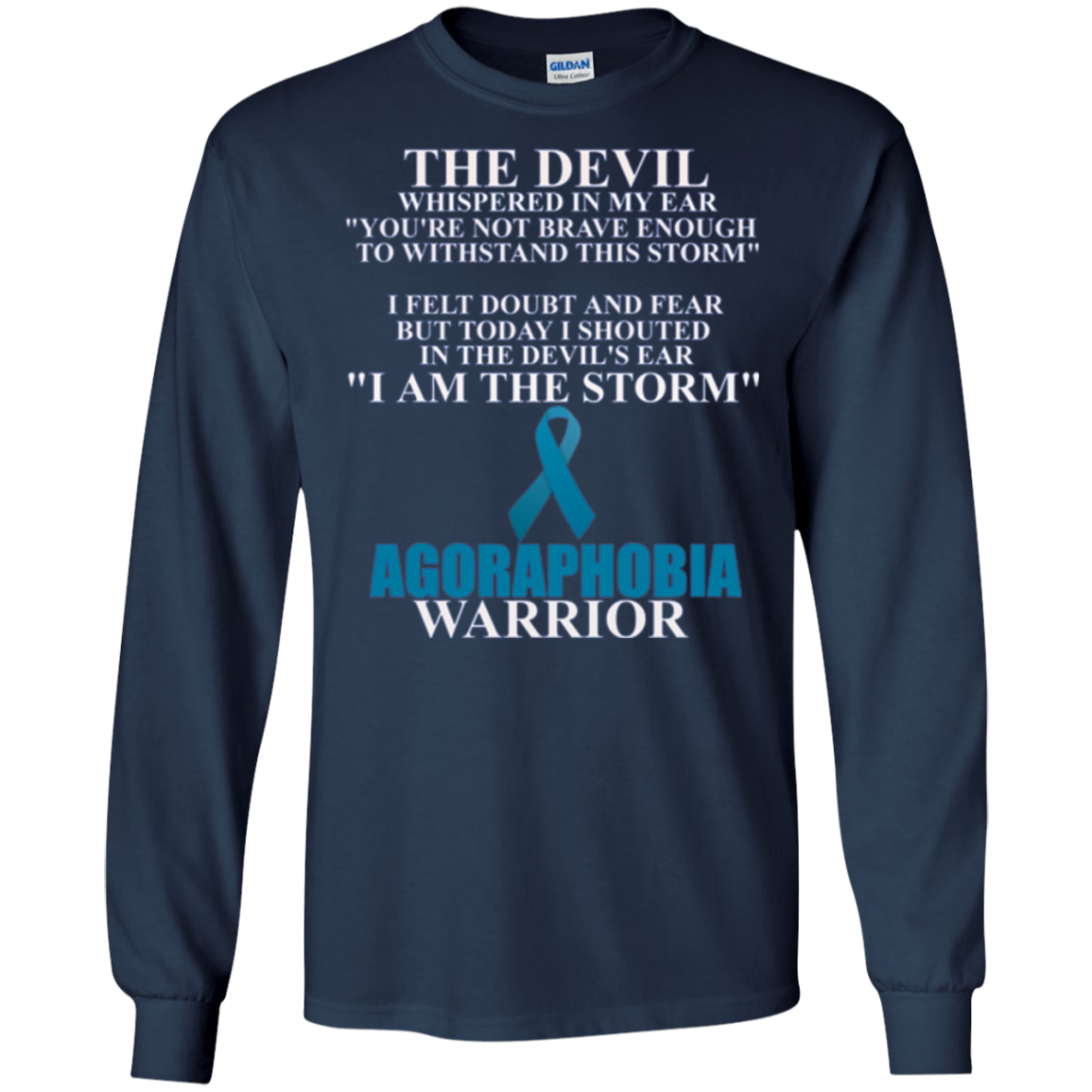 Agoraphobia Warrior Awareness Ribbon Faith T-Shirt