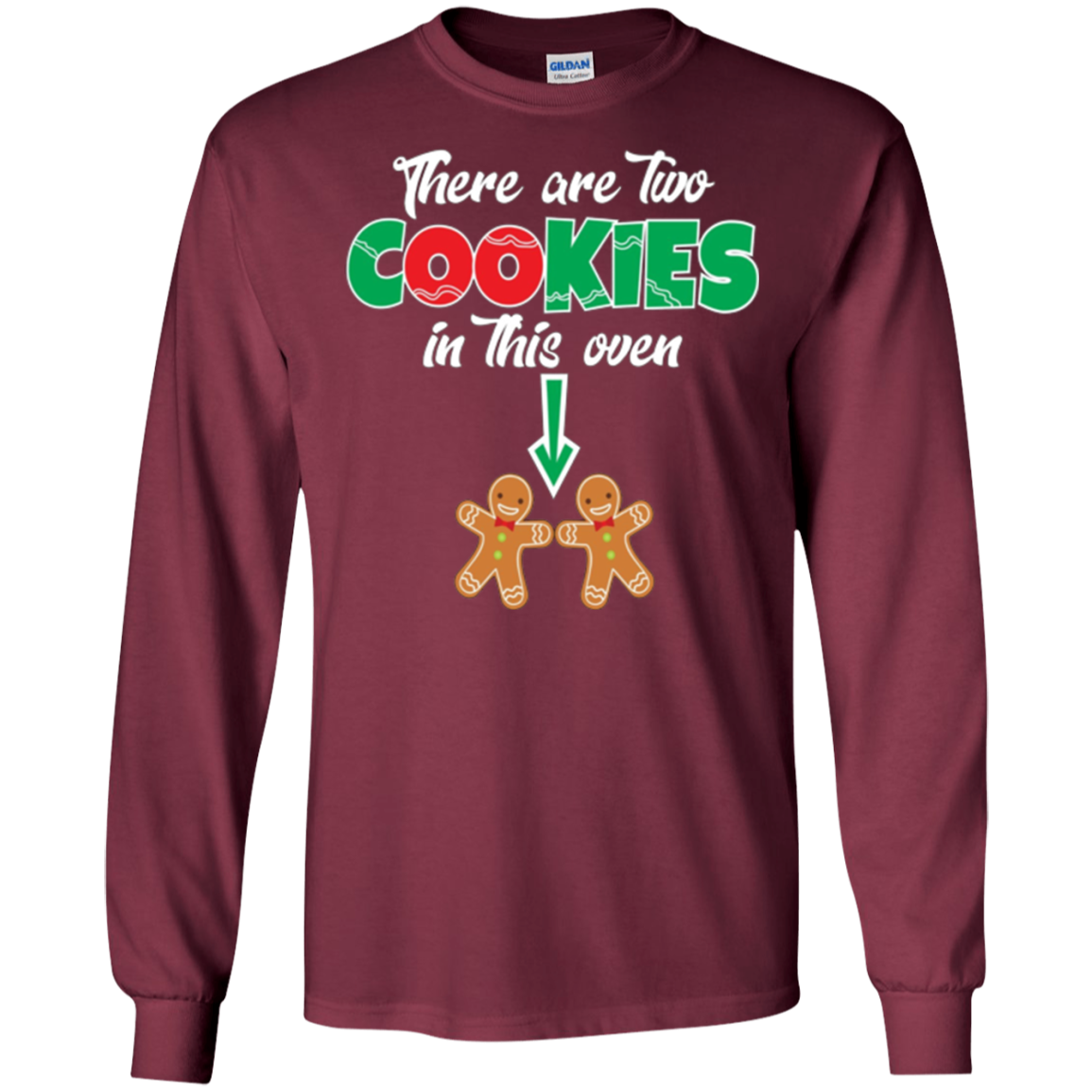 Christmas Twins Expecting Mom T-shirt Pregnant Wife Tee