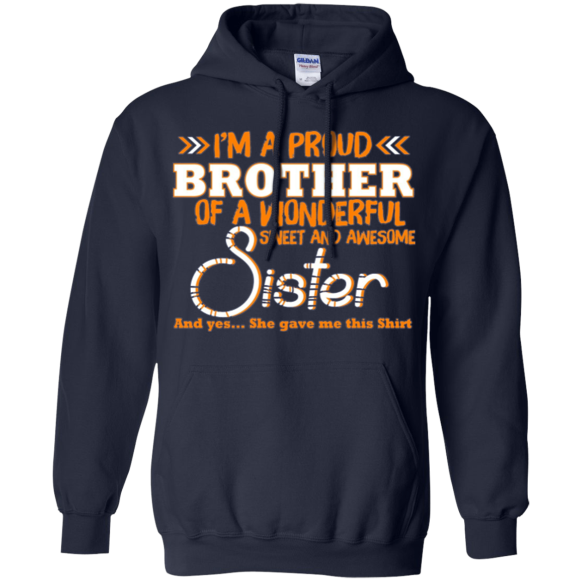 Amazing Long Sleeve Tee For Brother. Costume From Sister.