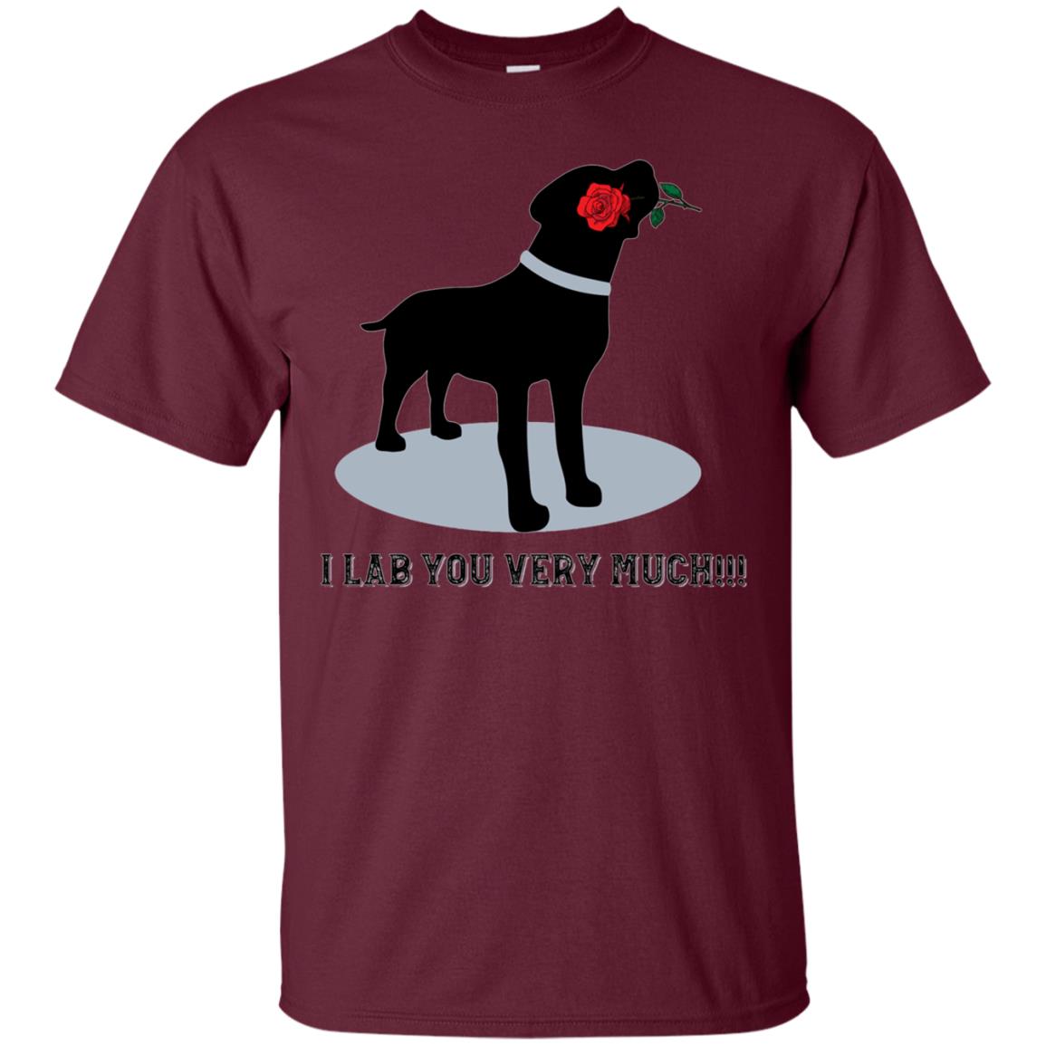 'I Lab You Very Much' Valentine's Day Black Labrador Shirt