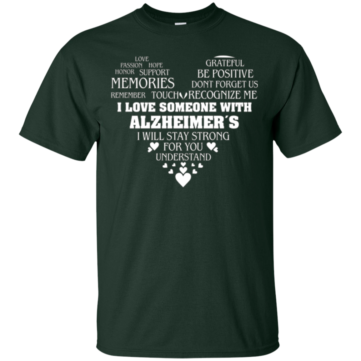 Alzheimer awareness t-shirt for family member