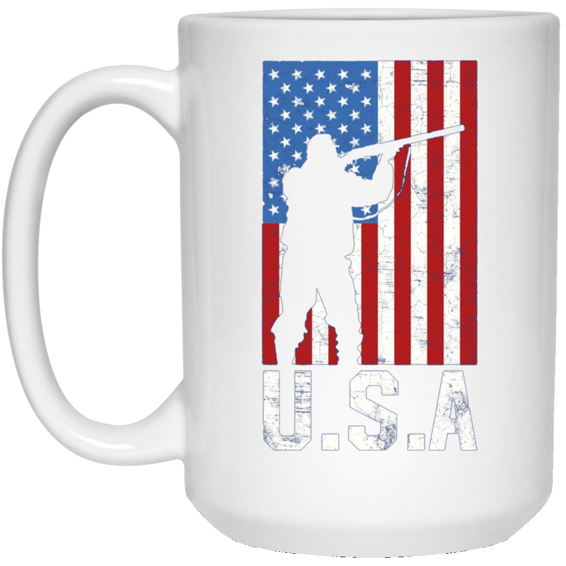 American Flag Long Sleeve Shirt Hunting 4th of July USA Gift