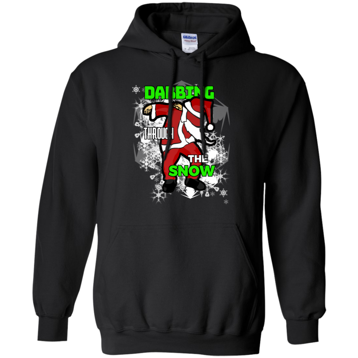 Santa Dabbing Through The Snow Cute Christmas Tee Shirt