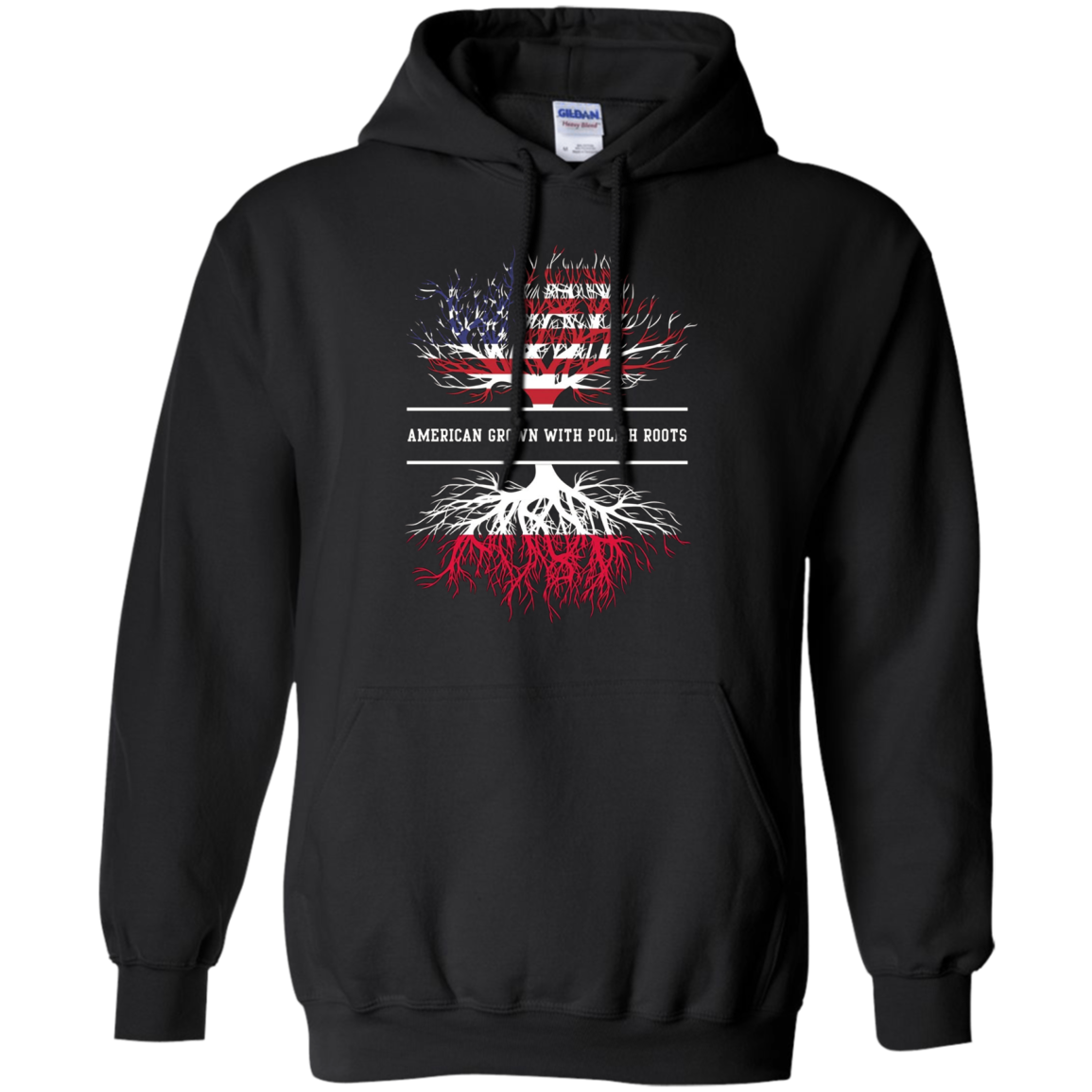 American Grown With Polish Roots T-Shirt Poland Tee