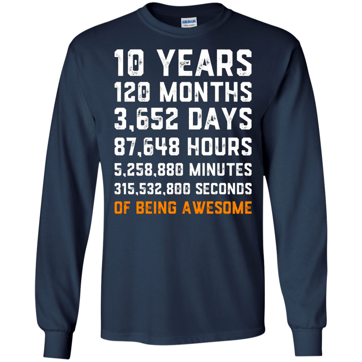 10th Birthday Gift T Shirt 10 Years Old Being Awesome Tee